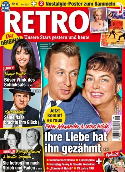 Titelbild der Ausgabe 6/2025 von Retro. Diese Zeitschrift und viele weitere Frauenzeitschriften als Abo oder epaper bei United Kiosk online kaufen.