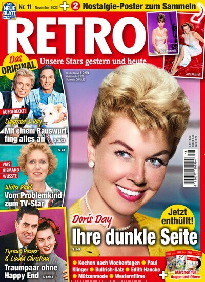 Titelbild der Ausgabe 11/2023 von Retro. Diese Zeitschrift und viele weitere Frauenzeitschriften als Abo oder epaper bei United Kiosk online kaufen.