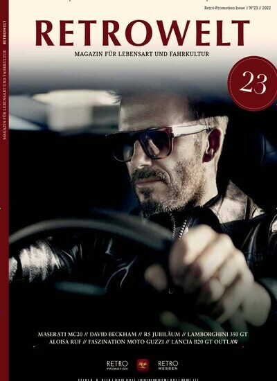 Titelbild der Ausgabe 23/2022 von Retrowelt. Diese Zeitschrift und viele weitere Automagazine und Motorradzeitschriften als Abo oder epaper bei United Kiosk online kaufen.