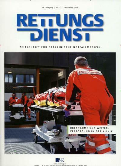 Rettungsdienst aktuelles Titelbild Ausgabe 12/2015 Aktuelles Titelbild von Rettungsdienst. Entdecken Sie jetzt die Ausgabe 12/2015. Lesen Sie gerne Pflegezeitschriften und medizinische Fachzeitschriften? Dann empfehlen wir Ihnen Rettungsdienst als Abo oder Geschenkabo.