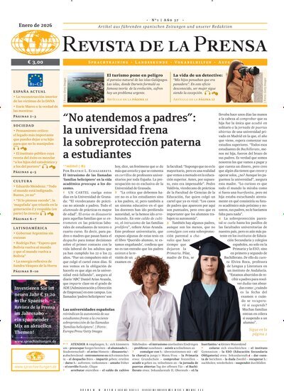Titelbild der Ausgabe 1/2026 von Revista de la Prensa. Diese Zeitschrift und viele weitere Reisemagazine, Freizeitmagazine und Wissensmagazine als Abo oder epaper bei United Kiosk online kaufen.