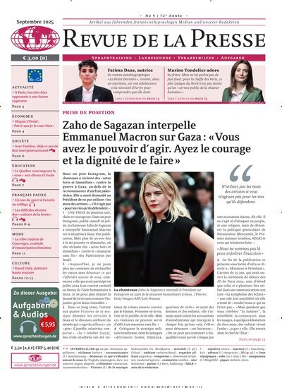Titelbild der Ausgabe 9/2025 von Revue de la Presse. Diese Zeitschrift und viele weitere Reisemagazine, Freizeitmagazine und Wissensmagazine als Abo oder epaper bei United Kiosk online kaufen.