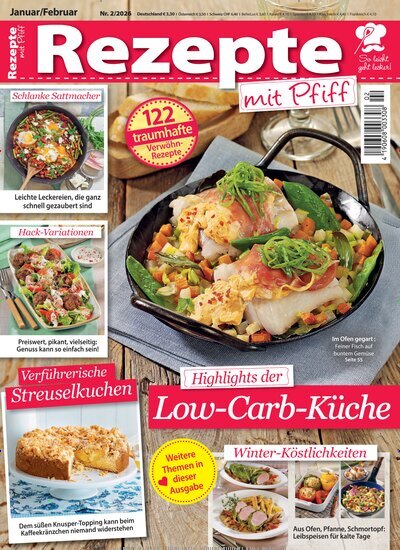 Titelbild der Ausgabe 2/2026 von Rezepte mit Pfiff. Diese Zeitschrift und viele weitere Kochzeitschriften und Backzeitschriften als Abo oder epaper bei United Kiosk online kaufen.