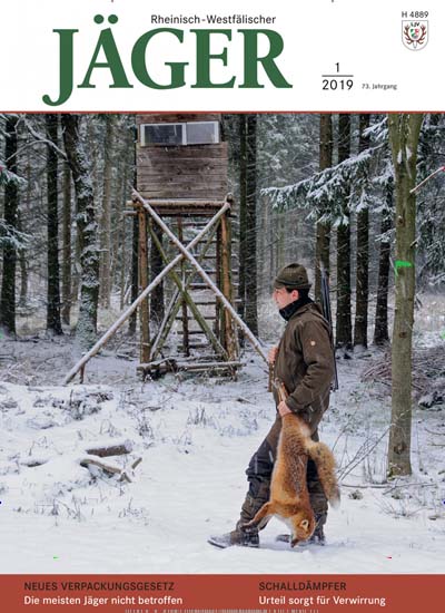 Titelbild der Ausgabe 1/2019 von Rheinisch-Westfälischer Jäger. Diese Zeitschrift und viele weitere Naturzeitschriften, Landwirtschaftszeitungen und Umweltmagazine als Abo oder epaper bei United Kiosk online kaufen.