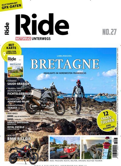 Titelbild der Ausgabe 27/2025 von Ride - Motorrad unterwegs. Diese Zeitschrift und viele weitere Automagazine und Motorradzeitschriften als Abo oder epaper bei United Kiosk online kaufen.
