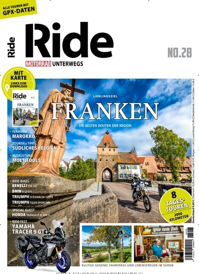 Titelbild der Ausgabe 28/2026 von Ride - Motorrad unterwegs. Diese Zeitschrift und viele weitere Automagazine und Motorradzeitschriften als Abo oder epaper bei United Kiosk online kaufen.