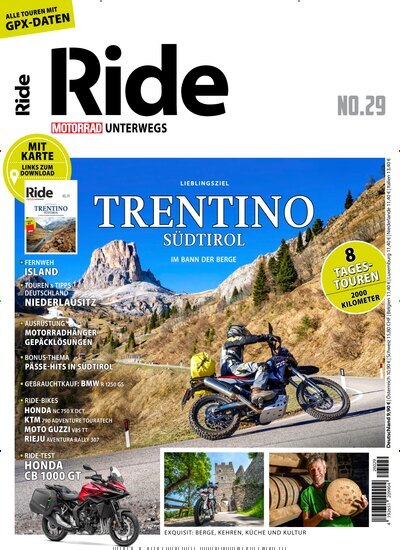 Titelbild der Ausgabe 29/2026 von Ride - Motorrad unterwegs. Diese Zeitschrift und viele weitere Automagazine und Motorradzeitschriften als Abo oder epaper bei United Kiosk online kaufen.