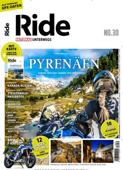 Titelbild der Ausgabe 30/2026 von Ride - Motorrad unterwegs. Diese Zeitschrift und viele weitere Automagazine und Motorradzeitschriften als Abo oder epaper bei United Kiosk online kaufen.