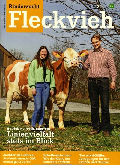 Titelbild der Ausgabe 2/2022 von Rinderzucht Fleckvieh. Diese Zeitschrift und viele weitere Naturzeitschriften, Landwirtschaftszeitungen und Umweltmagazine als Abo oder epaper bei United Kiosk online kaufen.