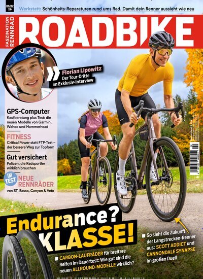 Titelbild der Ausgabe 2/2026 von RoadBike. Diese Zeitschrift und viele weitere Sportmagazine als Abo oder epaper bei United Kiosk online kaufen.