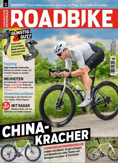 Titelbild der Ausgabe 3/2026 von RoadBike. Diese Zeitschrift und viele weitere Sportmagazine als Abo oder epaper bei United Kiosk online kaufen.