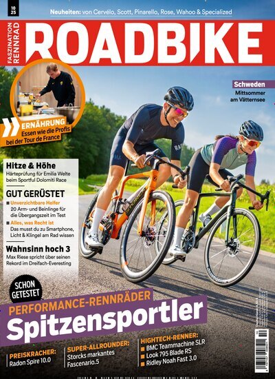 Titelbild der Ausgabe 10/2025 von RoadBike. Diese Zeitschrift und viele weitere Sportmagazine als Abo oder epaper bei United Kiosk online kaufen.