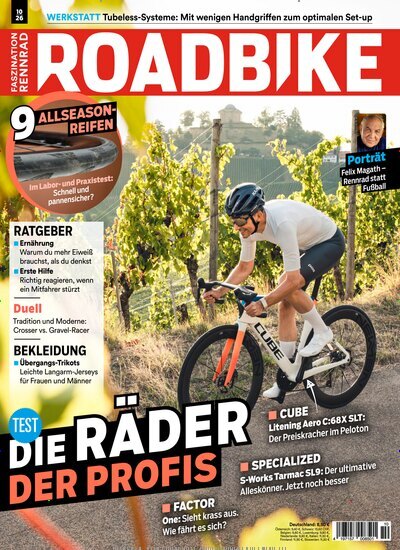 Titelbild der Ausgabe 10/2026 von RoadBike. Diese Zeitschrift und viele weitere Sportmagazine als Abo oder epaper bei United Kiosk online kaufen.