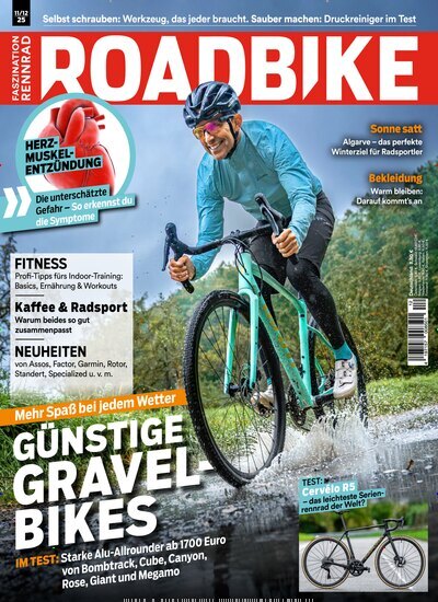 Titelbild der Ausgabe 12/2025 von RoadBike. Diese Zeitschrift und viele weitere Sportmagazine als Abo oder epaper bei United Kiosk online kaufen.