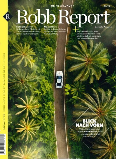 Titelbild der Ausgabe 3/2025 von Robb Report. Diese Zeitschrift und viele weitere Lifestylemagazine und Peoplemagazine als Abo oder epaper bei United Kiosk online kaufen.