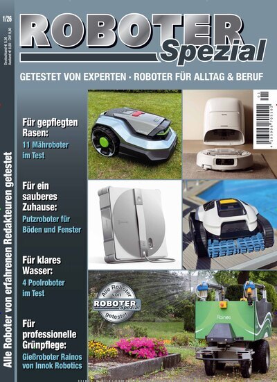 Titelbild der Ausgabe 1/2026 von Roboter Spezial. Diese Zeitschrift und viele weitere Wirtschaftsmagazine und Politikmagazine als Abo oder epaper bei United Kiosk online kaufen.