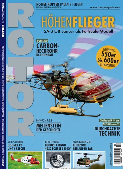 Titelbild der Ausgabe 9/2025 von Rotor. Diese Zeitschrift und viele weitere Reisemagazine, Freizeitmagazine und Wissensmagazine als Abo oder epaper bei United Kiosk online kaufen.