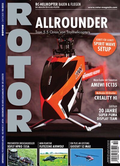 Titelbild der Ausgabe 10/2025 von Rotor. Diese Zeitschrift und viele weitere Reisemagazine, Freizeitmagazine und Wissensmagazine als Abo oder epaper bei United Kiosk online kaufen.