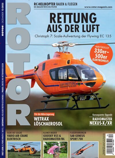 Titelbild der Ausgabe 12/2025 von Rotor. Diese Zeitschrift und viele weitere Reisemagazine, Freizeitmagazine und Wissensmagazine als Abo oder epaper bei United Kiosk online kaufen.