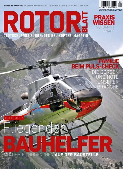 Titelbild der Ausgabe 2/2026 von ROTORBLATT. Diese Zeitschrift und viele weitere Reisemagazine, Freizeitmagazine und Wissensmagazine als Abo oder epaper bei United Kiosk online kaufen.