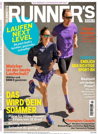 Titelbild der Ausgabe 7/2026 von Runners World. Diese Zeitschrift und viele weitere Sportmagazine als Abo oder epaper bei United Kiosk online kaufen.
