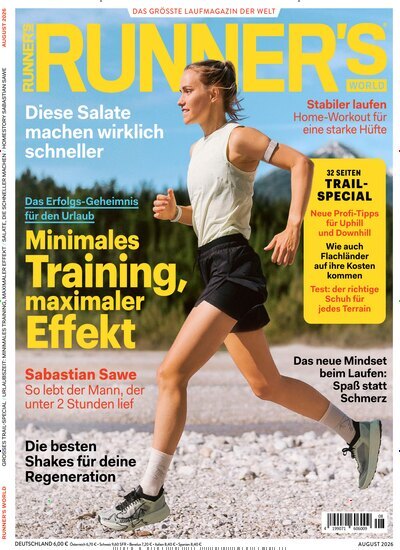 Titelbild der Ausgabe 8/2026 von Runners World. Diese Zeitschrift und viele weitere Sportmagazine als Abo oder epaper bei United Kiosk online kaufen.