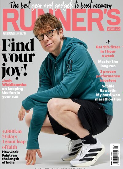 Titelbild der Ausgabe 4/2026 von Runners World UK. Diese Zeitschrift und viele weitere Sportmagazine als Abo oder epaper bei United Kiosk online kaufen.