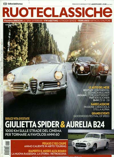 Titelbild der Ausgabe 320/2015 von Ruoteclassiche. Diese Zeitschrift und viele weitere Automagazine und Motorradzeitschriften als Abo oder epaper bei United Kiosk online kaufen.