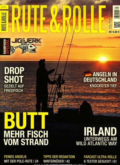 Titelbild der Ausgabe 1/2023 von Rute & Rolle. Diese Zeitschrift und viele weitere Sportmagazine als Abo oder epaper bei United Kiosk online kaufen.