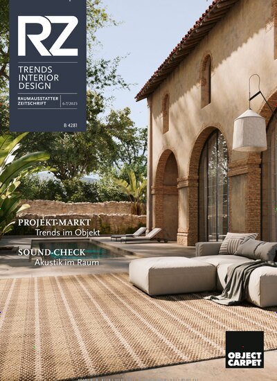 Titelbild der Ausgabe 7/2025 von RZ - Trends Interior Design. Diese Zeitschrift und viele weitere Architekturzeitschriften und Bauzeitschriften als Abo oder epaper bei United Kiosk online kaufen.