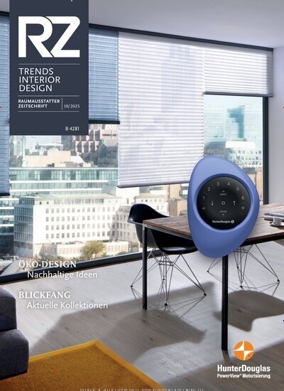 Titelbild der Ausgabe 10/2025 von RZ - Trends Interior Design. Diese Zeitschrift und viele weitere Architekturzeitschriften und Bauzeitschriften als Abo oder epaper bei United Kiosk online kaufen.