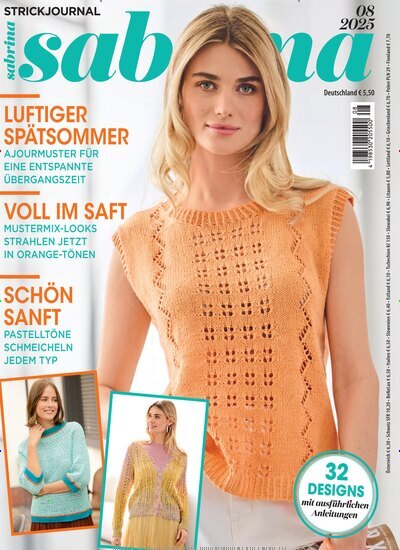 Titelbild der Ausgabe 8/2025 von Sabrina. Diese Zeitschrift und viele weitere Modemagazine und DIY-Magazine als Abo oder epaper bei United Kiosk online kaufen.