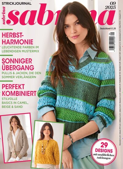 Titelbild der Ausgabe 9/2025 von Sabrina. Diese Zeitschrift und viele weitere Modemagazine und DIY-Magazine als Abo oder epaper bei United Kiosk online kaufen.