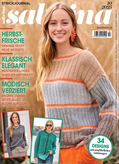 Titelbild der Ausgabe 10/2025 von Sabrina. Diese Zeitschrift und viele weitere Modemagazine und DIY-Magazine als Abo oder epaper bei United Kiosk online kaufen.