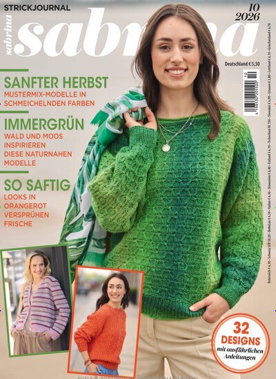 Titelbild der Ausgabe 10/2026 von Sabrina. Diese Zeitschrift und viele weitere Modemagazine und DIY-Magazine als Abo oder epaper bei United Kiosk online kaufen.