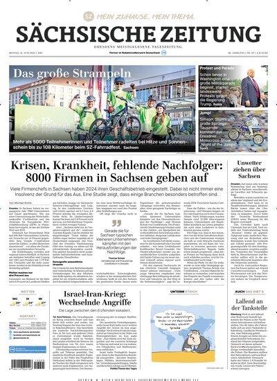 Titelbild der Ausgabe 139/2025 von Sächsische Zeitung. Diese Zeitschrift und viele weitere Zeitungsabos als Abo oder epaper bei United Kiosk online kaufen.