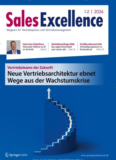 Titelbild der Ausgabe 1/2026 von Sales Excellence. Diese Zeitschrift und viele weitere Businessmagazine als Abo oder epaper bei United Kiosk online kaufen.