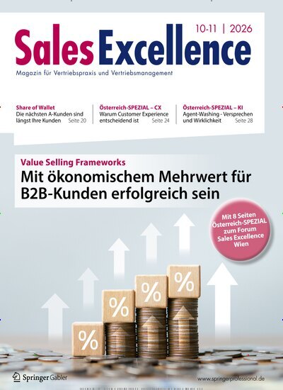 Titelbild der Ausgabe 10/2026 von Sales Excellence. Diese Zeitschrift und viele weitere Businessmagazine als Abo oder epaper bei United Kiosk online kaufen.