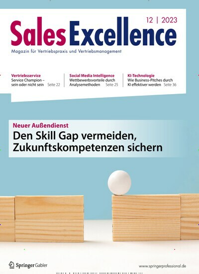 Titelbild der Ausgabe 12/2023 von Sales Excellence. Diese Zeitschrift und viele weitere Businessmagazine als Abo oder epaper bei United Kiosk online kaufen.