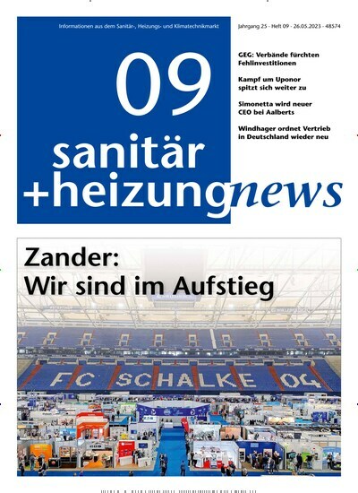 Titelbild der Ausgabe 9/2023 von sanitär + heizung news. Diese Zeitschrift und viele weitere Architekturzeitschriften und Bauzeitschriften als Abo oder epaper bei United Kiosk online kaufen.