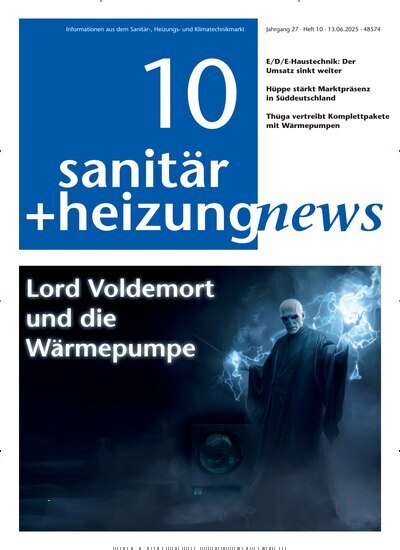Titelbild der Ausgabe 10/2025 von sanitär + heizung news. Diese Zeitschrift und viele weitere Architekturzeitschriften und Bauzeitschriften als Abo oder epaper bei United Kiosk online kaufen.