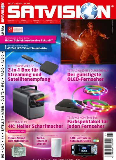 Titelbild der Ausgabe 7/2025 von Satvision. Diese Zeitschrift und viele weitere Audiomagazine, Filmmagazine und Fotozeitschriften als Abo oder epaper bei United Kiosk online kaufen.