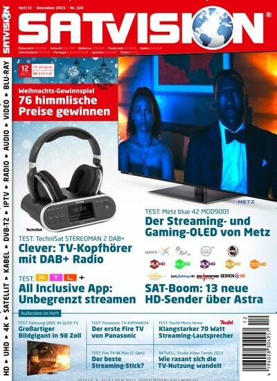 Titelbild der Ausgabe 12/2023 von Satvision. Diese Zeitschrift und viele weitere Audiomagazine, Filmmagazine und Fotozeitschriften als Abo oder epaper bei United Kiosk online kaufen.