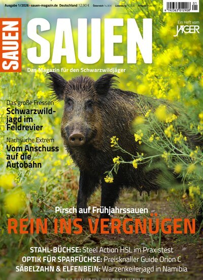 Titelbild der Ausgabe 1/2026 von Sauen. Diese Zeitschrift und viele weitere Sportmagazine als Abo oder epaper bei United Kiosk online kaufen.