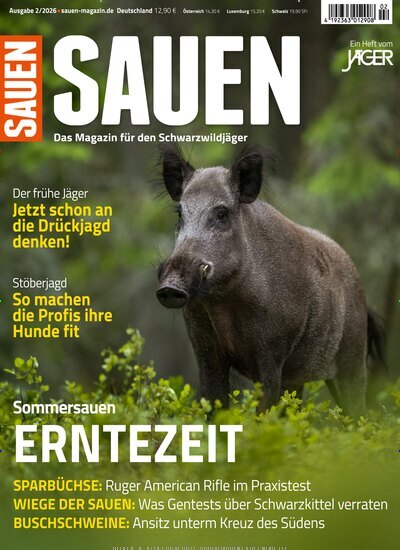 Titelbild der Ausgabe 2/2026 von Sauen. Diese Zeitschrift und viele weitere Sportmagazine als Abo oder epaper bei United Kiosk online kaufen.