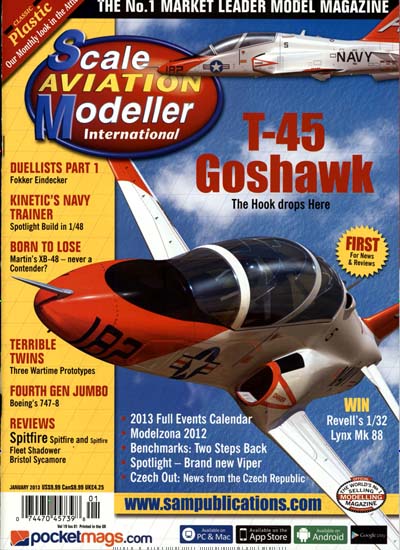 Titelbild der Ausgabe 1/2013 von Scale Aviation Modeller. Diese Zeitschrift und viele weitere Sportmagazine als Abo oder epaper bei United Kiosk online kaufen.