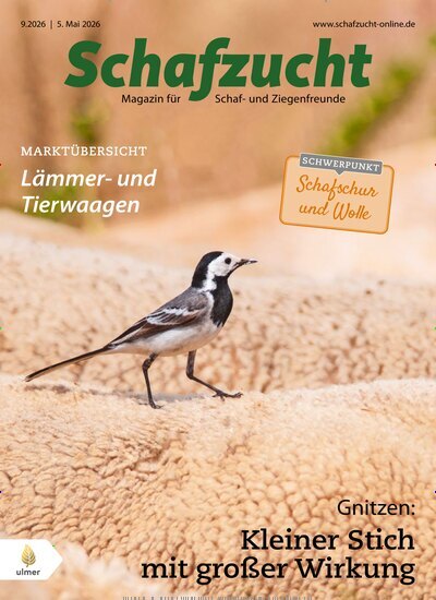 Titelbild der Ausgabe 9/2026 von Schafzucht. Diese Zeitschrift und viele weitere Naturzeitschriften, Landwirtschaftszeitungen und Umweltmagazine als Abo oder epaper bei United Kiosk online kaufen.