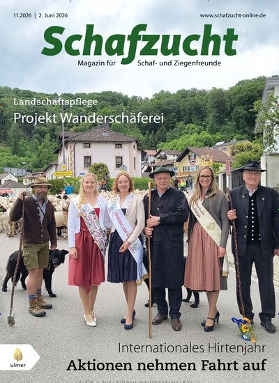 Titelbild der Ausgabe 11/2026 von Schafzucht. Diese Zeitschrift und viele weitere Naturzeitschriften, Landwirtschaftszeitungen und Umweltmagazine als Abo oder epaper bei United Kiosk online kaufen.