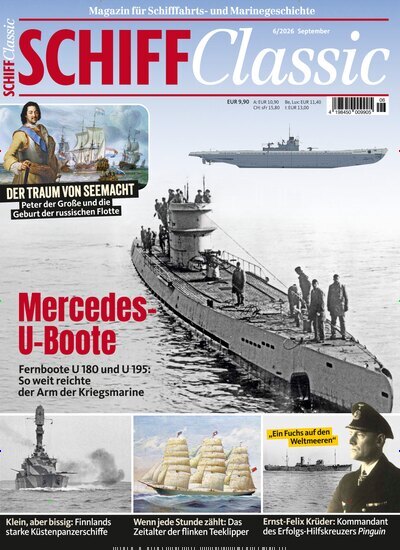 Titelbild der Ausgabe 6/2026 von SCHIFF Classic. Diese Zeitschrift und viele weitere Reisemagazine, Freizeitmagazine und Wissensmagazine als Abo oder epaper bei United Kiosk online kaufen.