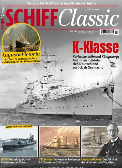 Titelbild der Ausgabe 7/2025 von SCHIFF Classic. Diese Zeitschrift und viele weitere Reisemagazine, Freizeitmagazine und Wissensmagazine als Abo oder epaper bei United Kiosk online kaufen.